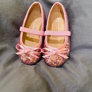 Sequin Bow Kids Dress Shoes